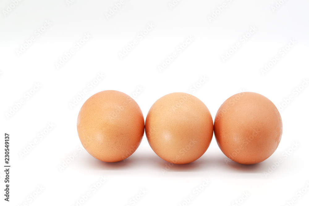 eggs on isolated and white background. eggs on isolated and white background.