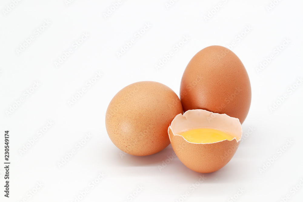 eggs on isolated and white background. eggs on isolated and white background.