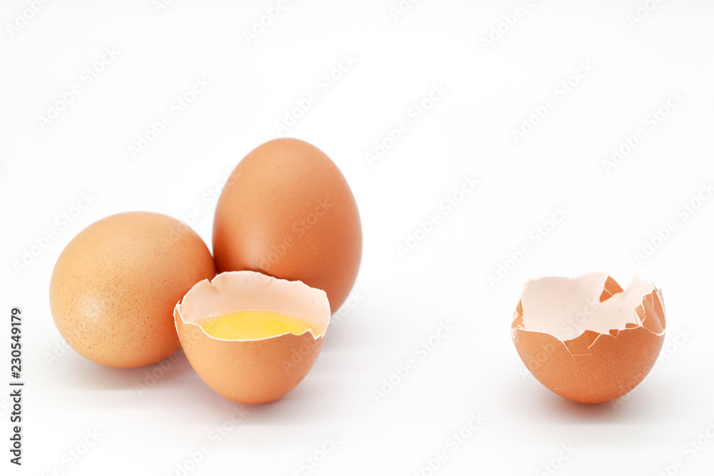 eggs on isolated and white background. eggs on isolated and white background.