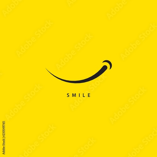 Smile Vector Template Design Illustration
