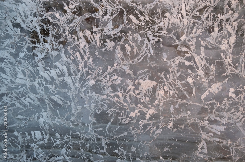 Amur river ice texture Amur river ice texture