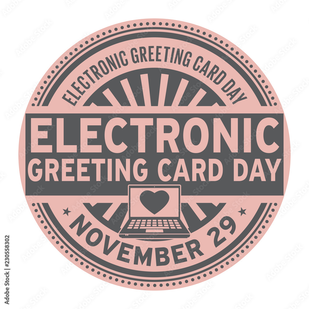 Obraz premium Electronic Greeting Card Day