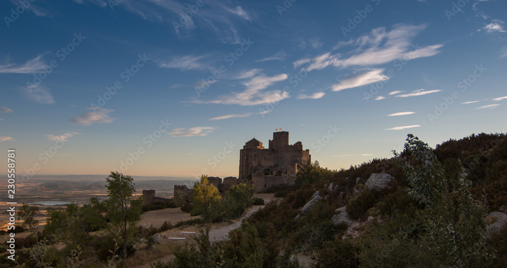Fototapeta premium castillo en la montaña