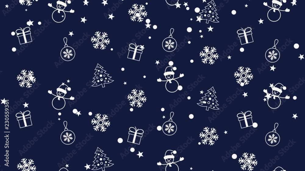 Christmas background pattern with Christmas trees, snowmen, snowflakes and Christmas balls Christmas background pattern with Christmas trees, snowmen, snowflakes and Christmas balls