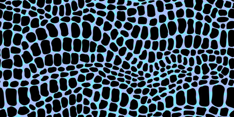 Acrylglasbilder Tierfellmuster Krokodilleder Abstrakt Animal Print  © InnaPoka