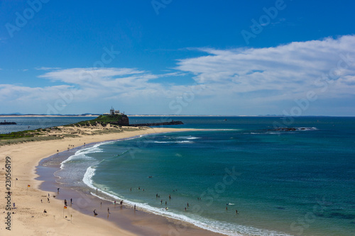 Nobbys Beach at Newcastle Australia.Newcastle is Australia's second oldest city.