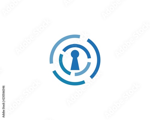 security Lock sistem logo vector