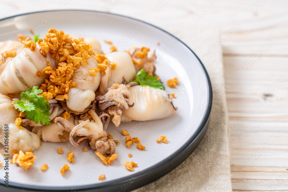fried squid or octopus with garlic fried squid or octopus with garlic