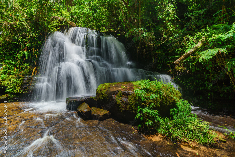 Smooth falling water Smooth falling water