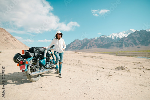 Wallpaper Mural Biker and beautiful landscape background. Torontodigital.ca