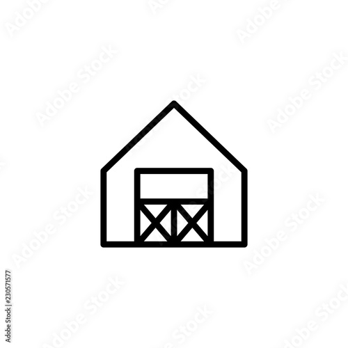shed icon vector