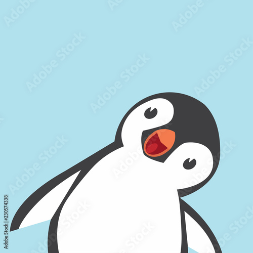 Cute Penguin cartoon  vector