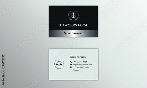 lawyer business card