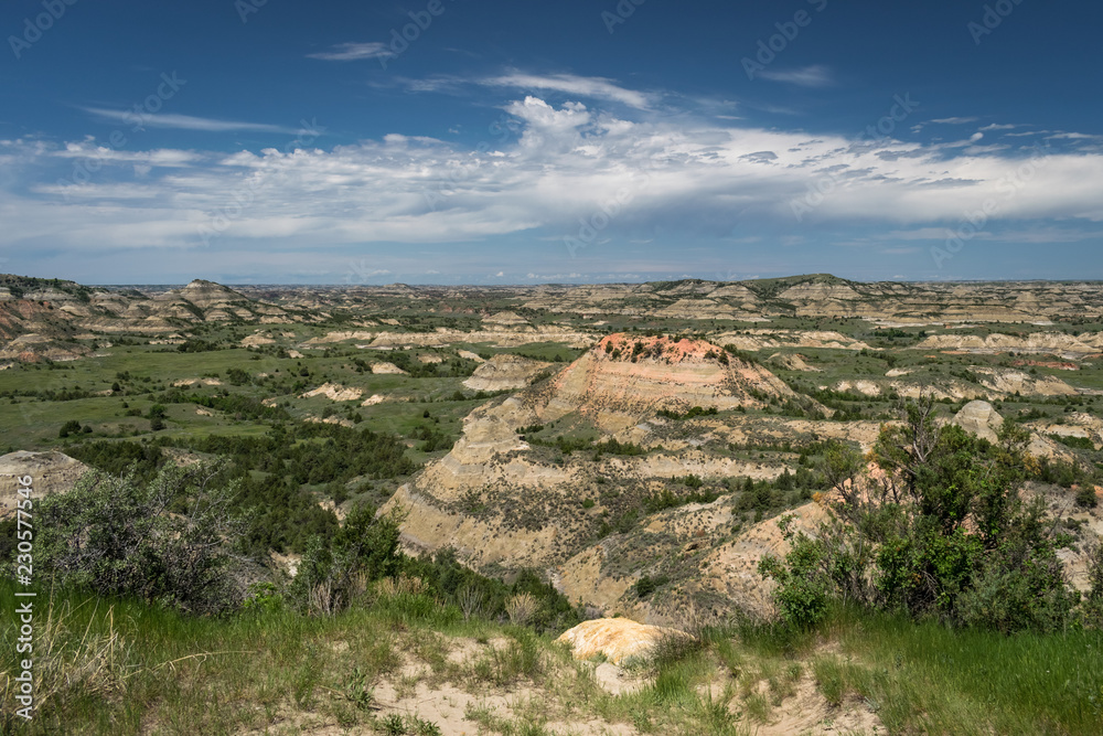 View of Theodore Rooseveld National Park in North Dakota. View of Theodore Rooseveld National Park in North Dakota.
