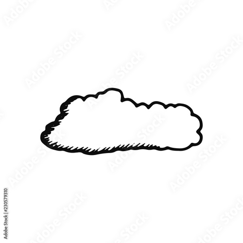 cloud. icon isolated object silhouette