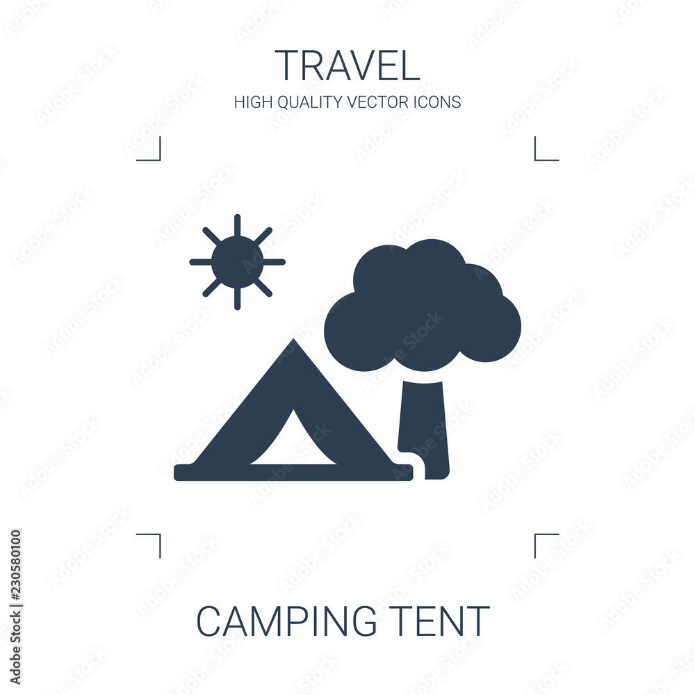 camping tent icon