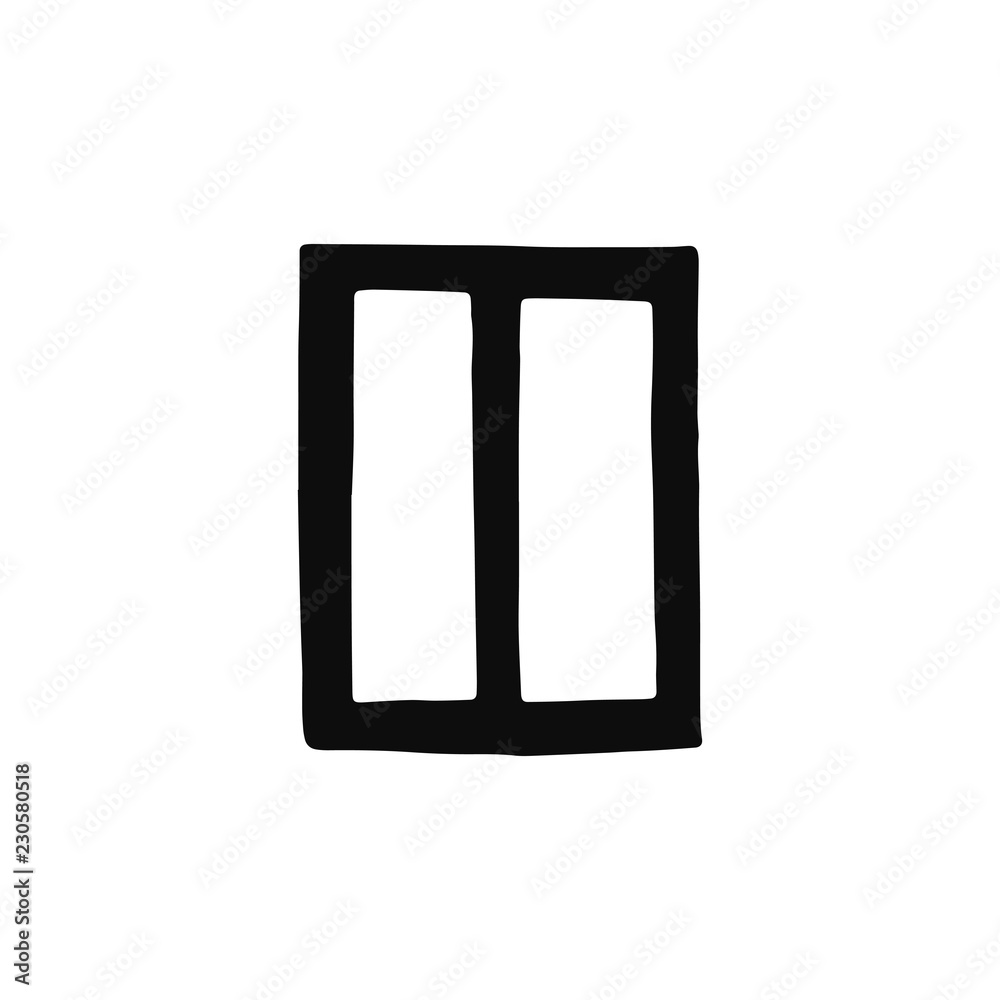 window. icon isolated object silhouette window. icon isolated object silhouette
