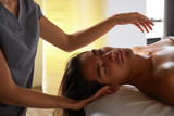 Full body massage in spa salon