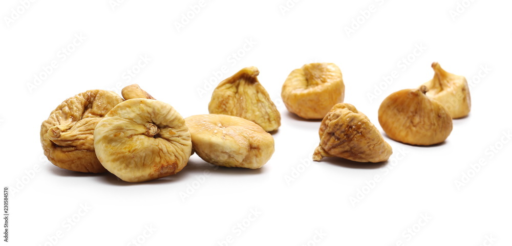 Dry figs isolated on white background Dry figs isolated on white background