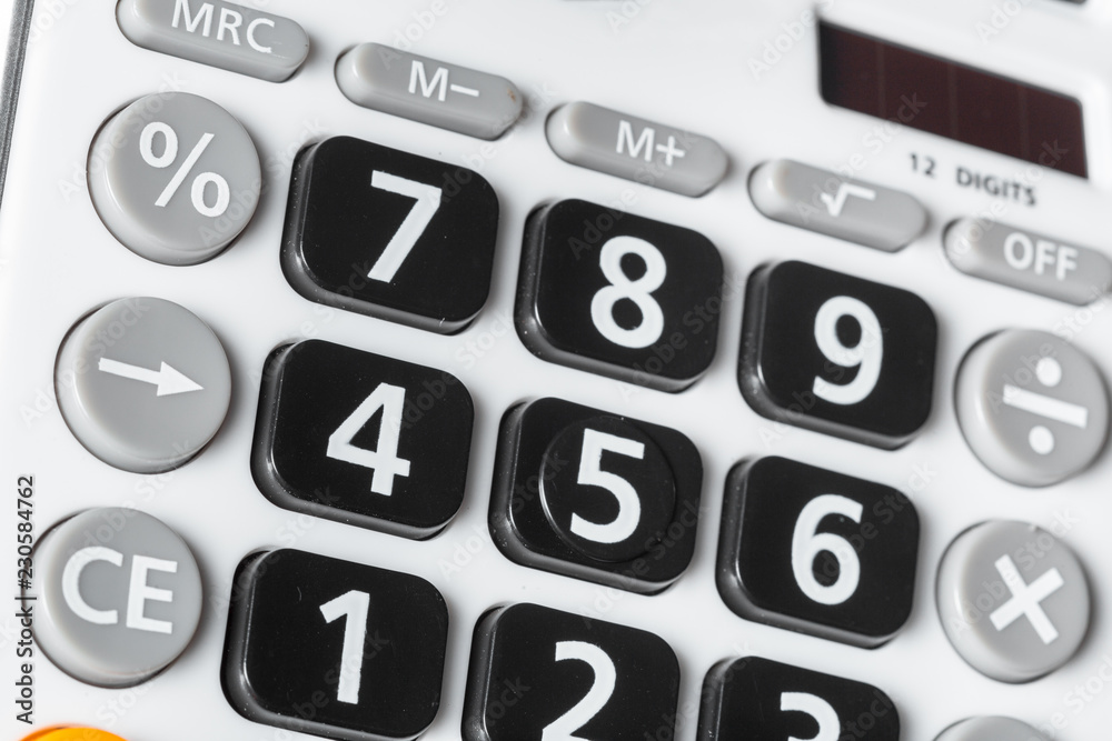 Close up image of Calculator Close up image of Calculator