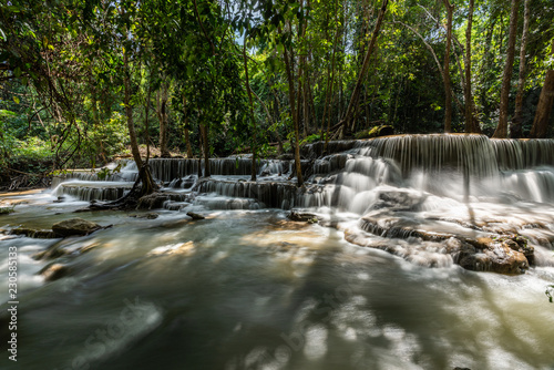 Smooth falling water 