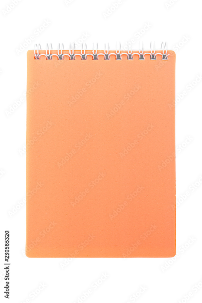 Open blank notebook isolated on white background Open blank notebook isolated on white background