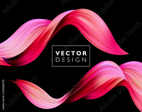 Abstract colorful vector background, color flow liquid wave for design brochure, website, flyer.
