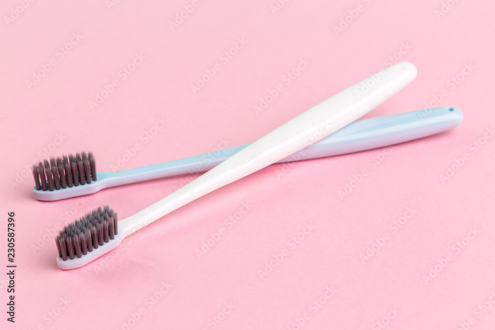 Toothbrushes on the table Toothbrushes on the table