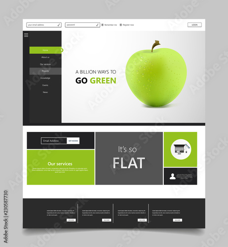 Set of effective website template designs. Modern flat design vector illustration concepts of web page design for website and mobile website development. Easy to edit and customize.
