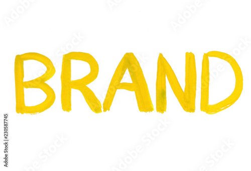 brand concept word isolated on white background