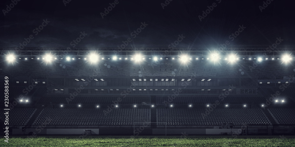 Fototapeta premium Sport stadium in lights