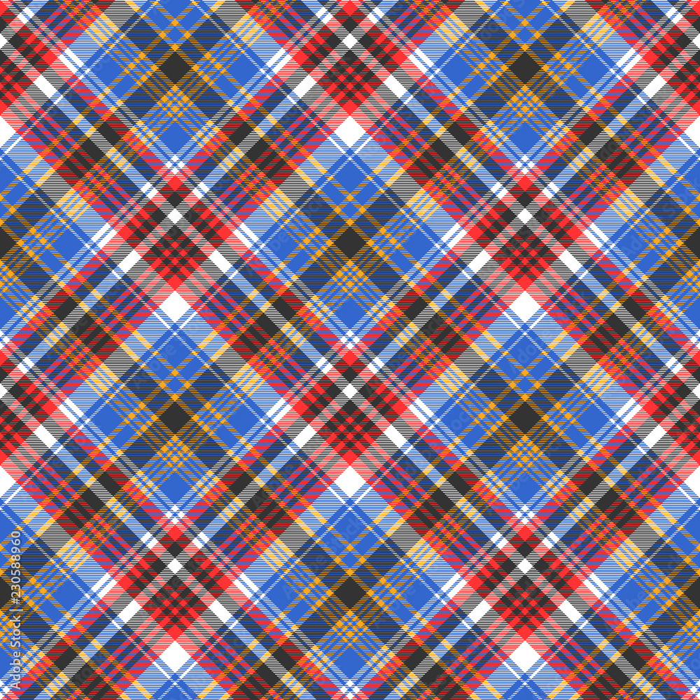 Blue check plaid tartan seamless pattern Blue check plaid tartan seamless pattern