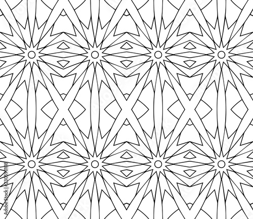 vector black and white  seamless pattern
