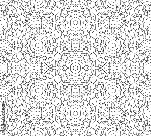 vector black and white  seamless pattern