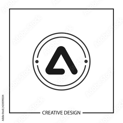 Modern and minimalist Letter A Logo Template Design