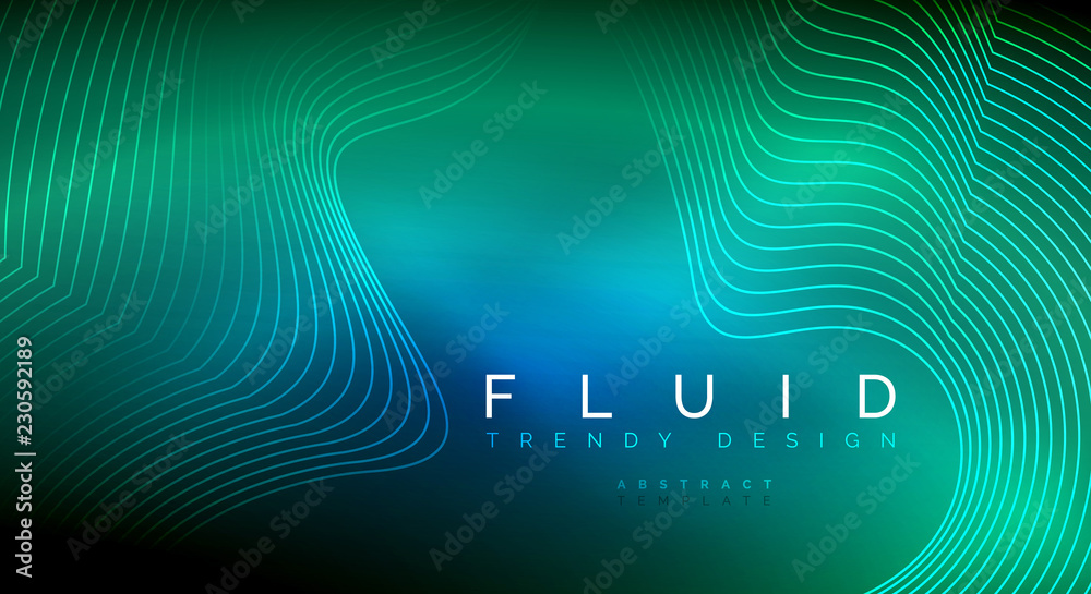 Digital flowing wave particles abstract background Digital flowing wave particles abstract background