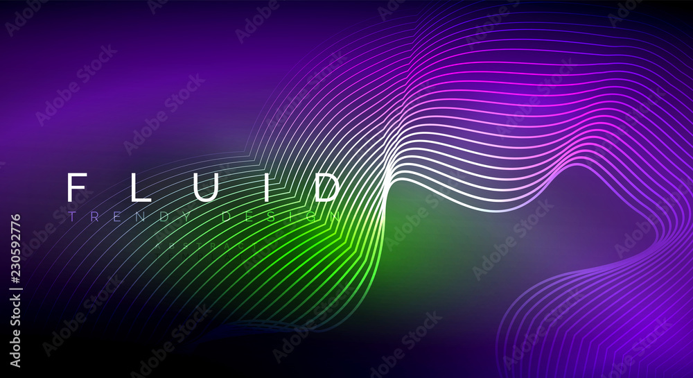 Digital flowing wave particles abstract background Digital flowing wave particles abstract background