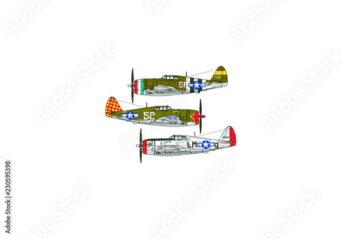 Aircraft color scheme. Illustration