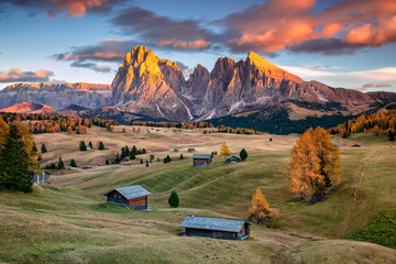 Crédence de cuisine Photos Plateau Seiser Alm Dolomites Italie  © rudi1976