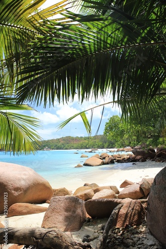 Paradise beach Anse Lazio, Praslin, Seychelles