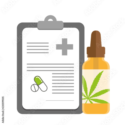 prescription cannabis oil phial medical marijuana