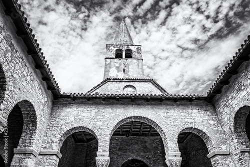Obraz na plátne Tower of Euphrasian Basilica in Porec, Croatia