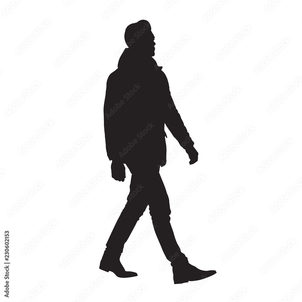 Man Walking Forward Silhouette