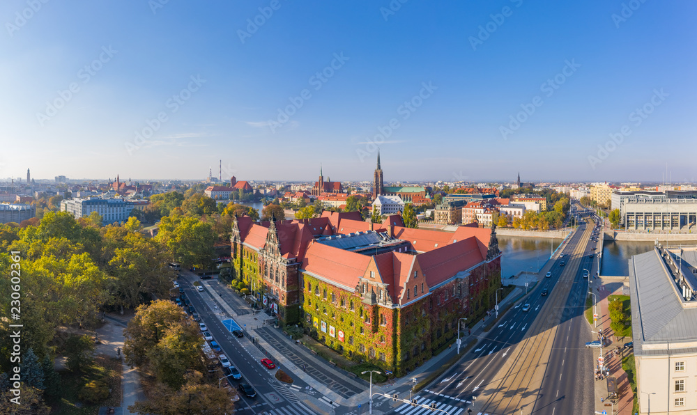 Wrocław National Museum aerial view