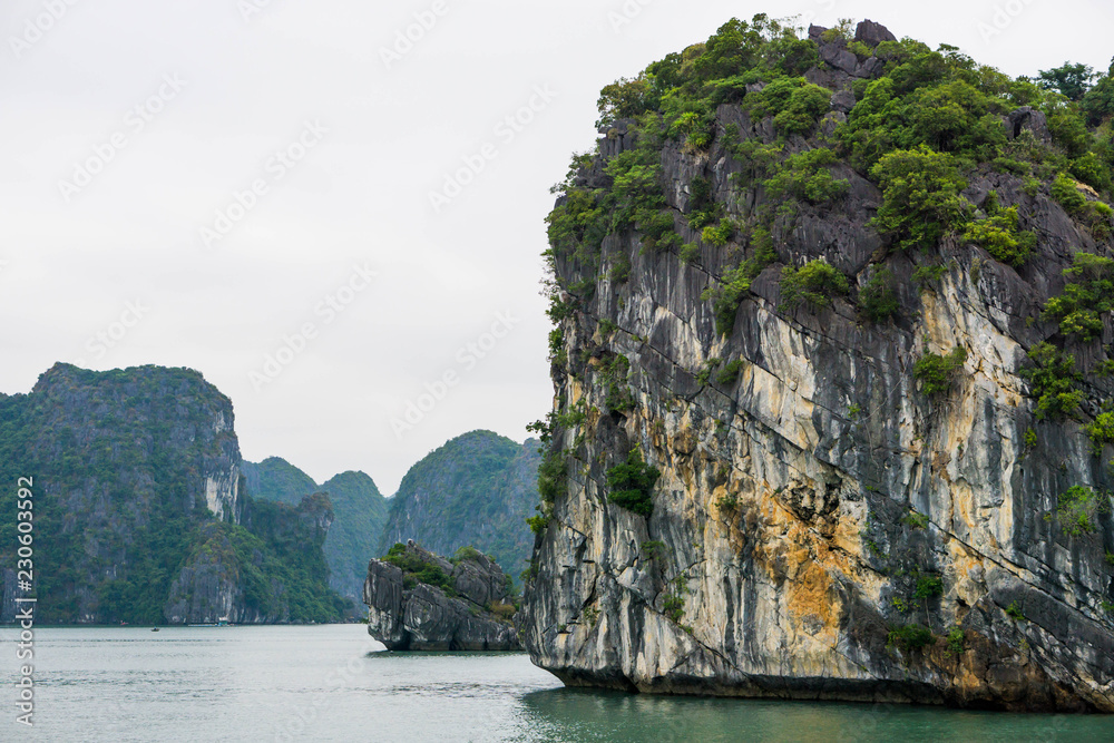 Fototapeta premium Famous Halong bay in Vietnam, UNESCO