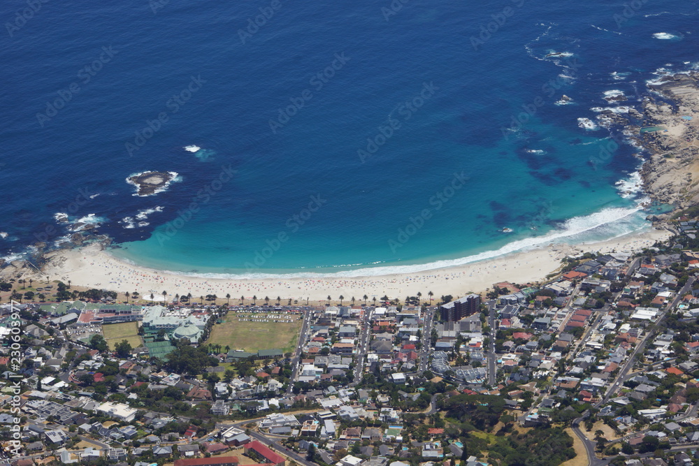 Beach of Camps Bay in Capetown, South Africa