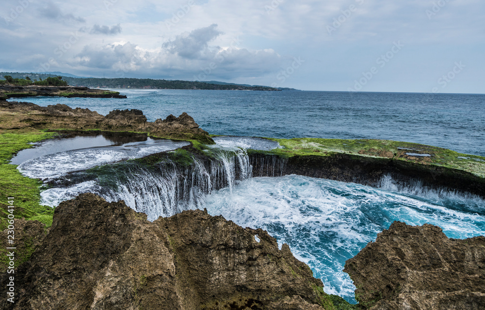 Nusa Lembongan cliffs in Bali