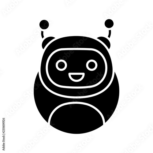 Chatbot glyph icon