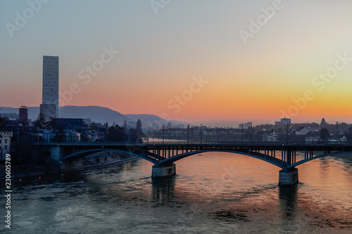 Wallpaper Mural Basel bei Sonnenaufgang Torontodigital.ca