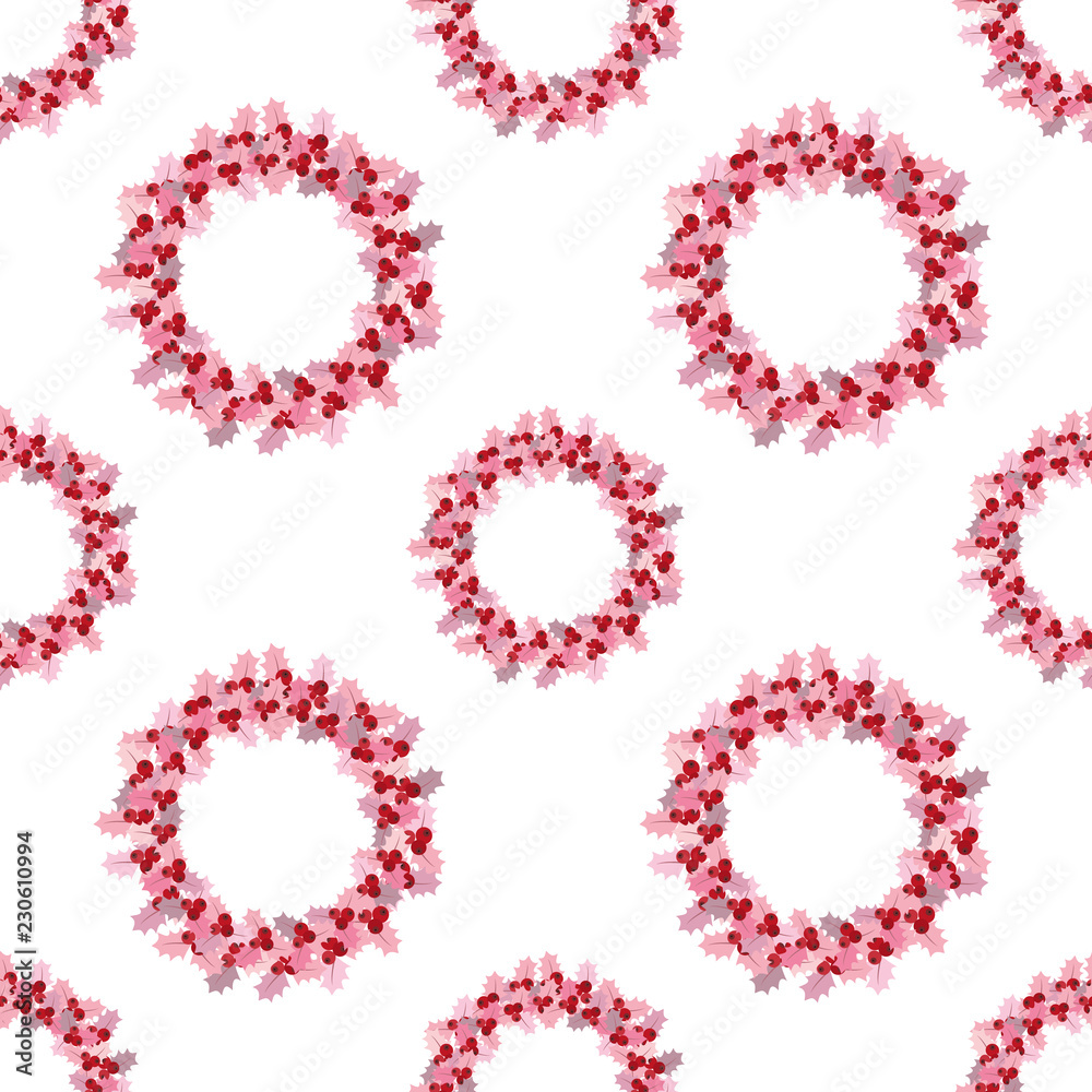 Seamless christmas flower pattern. Background in small flowers for textiles, fabrics, cotton fabric, covers, wallpaper, print, gift wrapping, postcard, scrapbooking. Raster copy